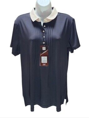 HEAD Golf Women's Irise Short Sleeve Pleated Polo Shirt UV Protection Size XL